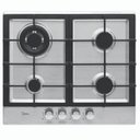 Ver imagem 1 de Cooktop À Gás Midea Desea 4 Bocas Tripla Chama Inox Cya4b - Bivolt