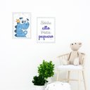 Ver imagem 2 de Kit 2 Quadros Infantis Dinossauro Sonhe Alto 33x24cm:madeira Preta