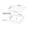 Cooktop Nardelli Nv5 Vidro Preto/flange Inox Bivolt - 3