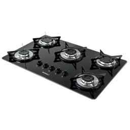Cooktop Nardelli Nv5 Vidro Preto/flange Inox Bivolt - 1