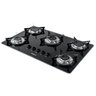Cooktop Nardelli Nv5 Vidro Preto/flange Inox Bivolt - 1