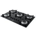 Ver imagem 1 de Cooktop Nardelli Nv5 Vidro Preto/flange Inox Bivolt