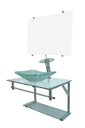 Ver imagem 1 de Gabinete Incolor 60cm de Vidro para Banheiro - Cc38 - Dahora