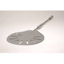 Ver imagem 1 de Pá de Pizza Inox Redonda Vazada Cabo Curto
