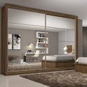 Ver imagem 1 de Guarda-Roupa Casal com Espelho 2 Portas 6 Gavetas Sevilha 7774 Made Marcs
