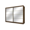 Ver imagem 2 de Guarda-Roupa Casal com Espelho 2 Portas 6 Gavetas Sevilha 7774 Made Marcs