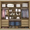 Ver imagem 2 de Guarda-Roupa Casal com Espelho 2 Portas 6 Gavetas Sevilha 7774 Made Marcs