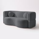 Ver imagem 3 de Sofá Cama Bolge 1,88m Xpand Tech Tecido Bouclê Cinza Escuro Cama Inbox