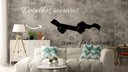Ver imagem 3 de Escultura Parede de Metal Decoração Sala Quarto Escritório Preto
