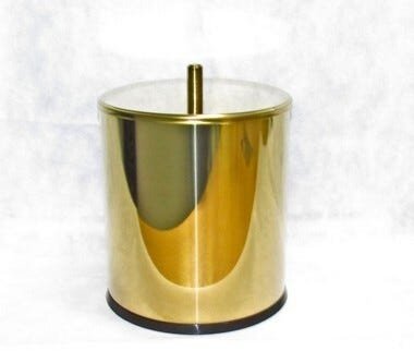 Lixeira Dourada em Aço Inox 3L para banheiro – By Fineza