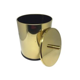 Lixeira Dourada em Aço Inox 3L para banheiro – By Fineza - 2