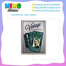 Placa Mdf Barbearia Vintage Ideal para Decoração Retrô Br25 - 3