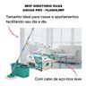 Kit Limpeza Mop Balde Esfregão Giratório + Balde Dobrável Retrátil 5 Litros FlashLimp - 4