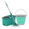 Kit Limpeza Mop Balde Esfregão Giratório + Balde Dobrável Retrátil 5 Litros FlashLimp - 1
