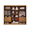 Ver imagem 3 de Guarda Roupa 6 Portas e 8 Gavetas Rizon-linea Plus Cumaru-fendi - Novo Horizonte