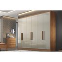 Ver imagem 1 de Guarda Roupa 6 Portas e 8 Gavetas Rizon-linea Plus Cumaru-fendi - Novo Horizonte