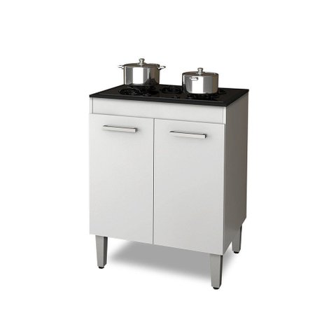 Balcão de Cozinha para Cooktop 4 Bocas com 2 Portas Nauru