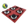 Cooktop D&D 4 Bocas Vermelho Acendimento Automático - 3