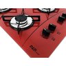 Cooktop D&D 4 Bocas Vermelho Acendimento Automático - 2