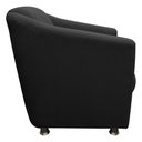 Ver imagem 4 de Kit 2 Poltronas Tilla Decorativa Escritório Suede Preto