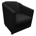 Ver imagem 3 de Kit 2 Poltronas Tilla Decorativa Escritório Suede Preto