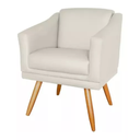 Ver imagem 3 de Kit 2 Poltronas Decorativas Corino para Escritório Recepção Bege