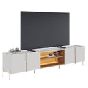 Ver imagem 2 de Painel para Tv Home Suspenso Maggiore 2.3 com Aparador Buffet Sena com Led Off White Matte Freij