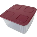 Ver imagem 1 de Tupperfresh Quadrado 1,5 Litros Tampa Marsala Tupperware