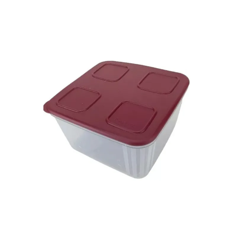 Tupperfresh Quadrado 1,5 Litros Tampa Marsala Tupperware