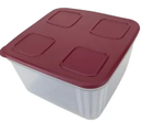 Ver imagem 1 de Tupperfresh Quadrado 1,5 Litros Tampa Marsala Tupperware