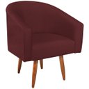 Ver imagem 5 de Kit 02 Poltronas Decorativas Sala de Estar Recepção Luiza Pés Palito Suede - Doce Sonho Móveis KIT 2