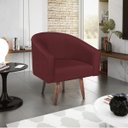 Ver imagem 2 de Kit 02 Poltronas Decorativas Sala de Estar Recepção Luiza Pés Palito Suede - Doce Sonho Móveis KIT 2