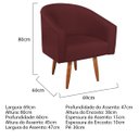 Ver imagem 3 de Kit 02 Poltronas Decorativas Sala de Estar Recepção Luiza Pés Palito Suede - Doce Sonho Móveis KIT 2