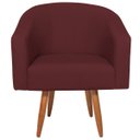 Ver imagem 6 de Kit 02 Poltronas Decorativas Sala de Estar Recepção Luiza Pés Palito Suede - Doce Sonho Móveis KIT 2