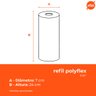 Refil Filtro Polyflex 25 Micras Lavável Hidrofiltros - 3