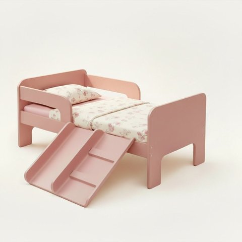 Mini Cama Infantil Montessoriana Sonho Kid'S Rosa