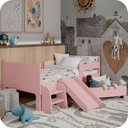 Ver imagem 2 de Mini Cama Infantil Montessoriana Sonho Kid's:rosa