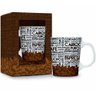 Caneca De Porcelana Café Carioca 280 Ml - Brasfoot - 1