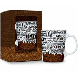 Caneca De Porcelana Café Carioca 280 Ml - Brasfoot - 1 Caneca De Porcelana Café Carioca 280 Ml - Brasfoot - 1