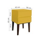 Ver imagem 5 de Mesa de Cabeceira Penteadeira Mesa Lateral de Apoio Amarelo Laca