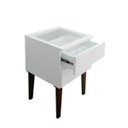 Ver imagem 7 de Mesa de Cabeceira Penteadeira Mesa Lateral de Apoio Branco Laca