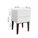 Ver imagem 5 de Mesa de Cabeceira Penteadeira Mesa Lateral de Apoio Branco Laca