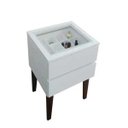 Ver imagem 3 de Mesa de Cabeceira Penteadeira Mesa Lateral de Apoio Branco Laca