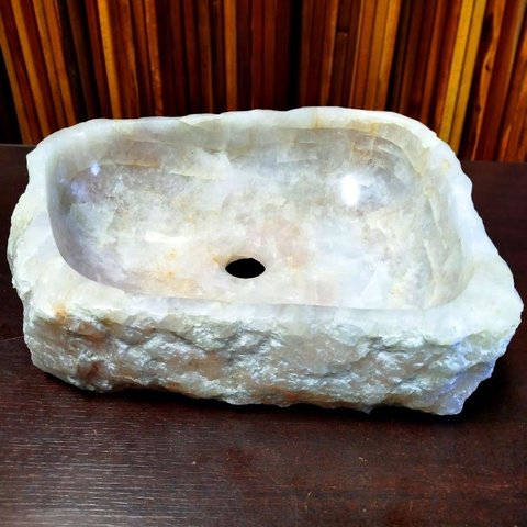 Cuba Pia Lavabo Banheiro Pedra Natural Exótica Quartzo Rosa
