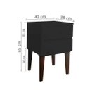 Ver imagem 5 de Mesa de Cabeceira Penteadeira Mesa Lateral de Apoio Preto Laca