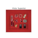 Ver imagem 4 de Mesa de Cabeceira Penteadeira Mesa Lateral de Apoio Vermelho Laca
