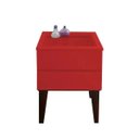 Ver imagem 6 de Mesa de Cabeceira Penteadeira Mesa Lateral de Apoio Vermelho Laca