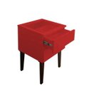 Ver imagem 7 de Mesa de Cabeceira Penteadeira Mesa Lateral de Apoio Vermelho Laca