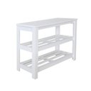 Ver mais imagens de Sapateira Banco de Piso para Closets e Quartos 8 Pares Sapatos Branco Laca