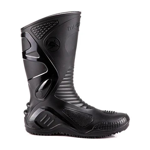 Bota de PVC Motoqueiro Impermeável Motosafe Preta